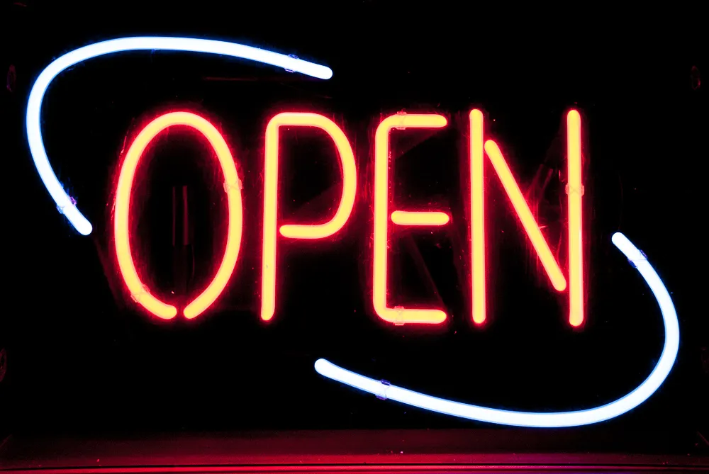 Neonleuchte OPEN