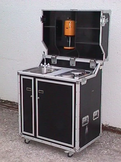 Kitcase Kofferküche mobile Küche im Flightcase