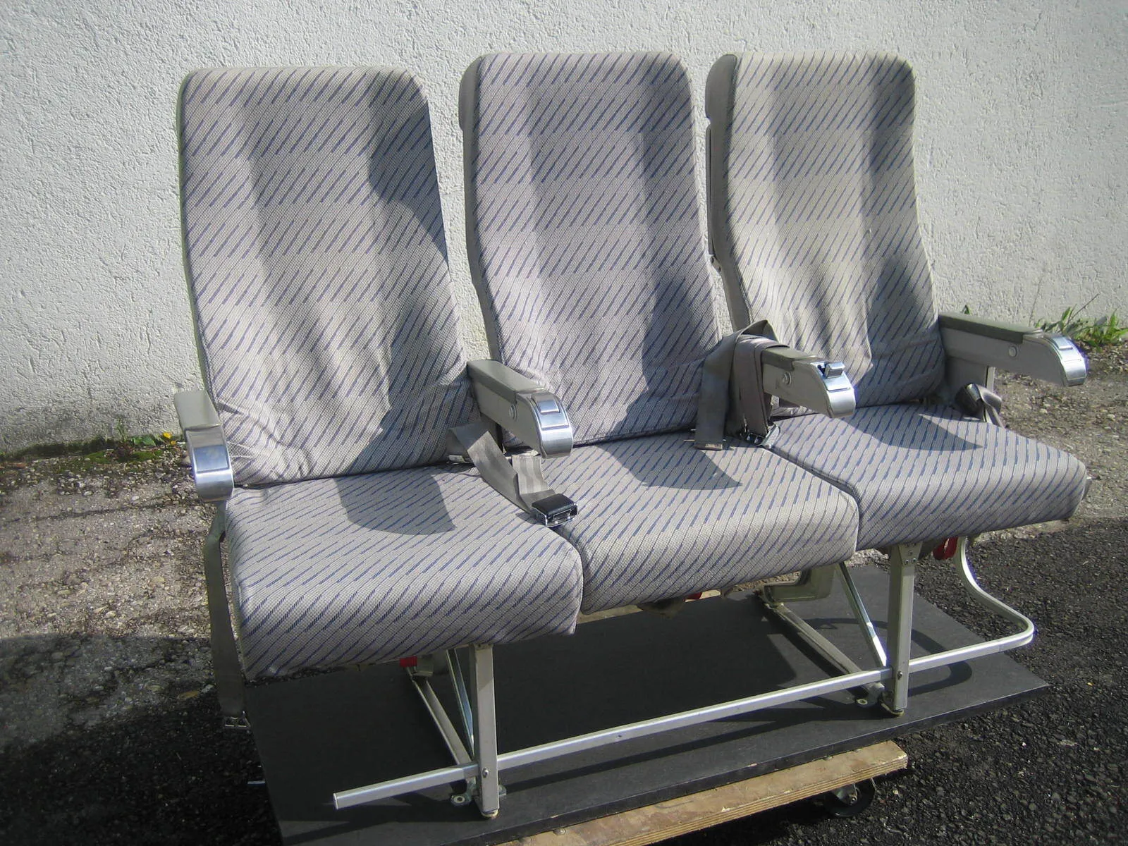 Flugzeug Sitzreihe 3 Plätze 3er Bank