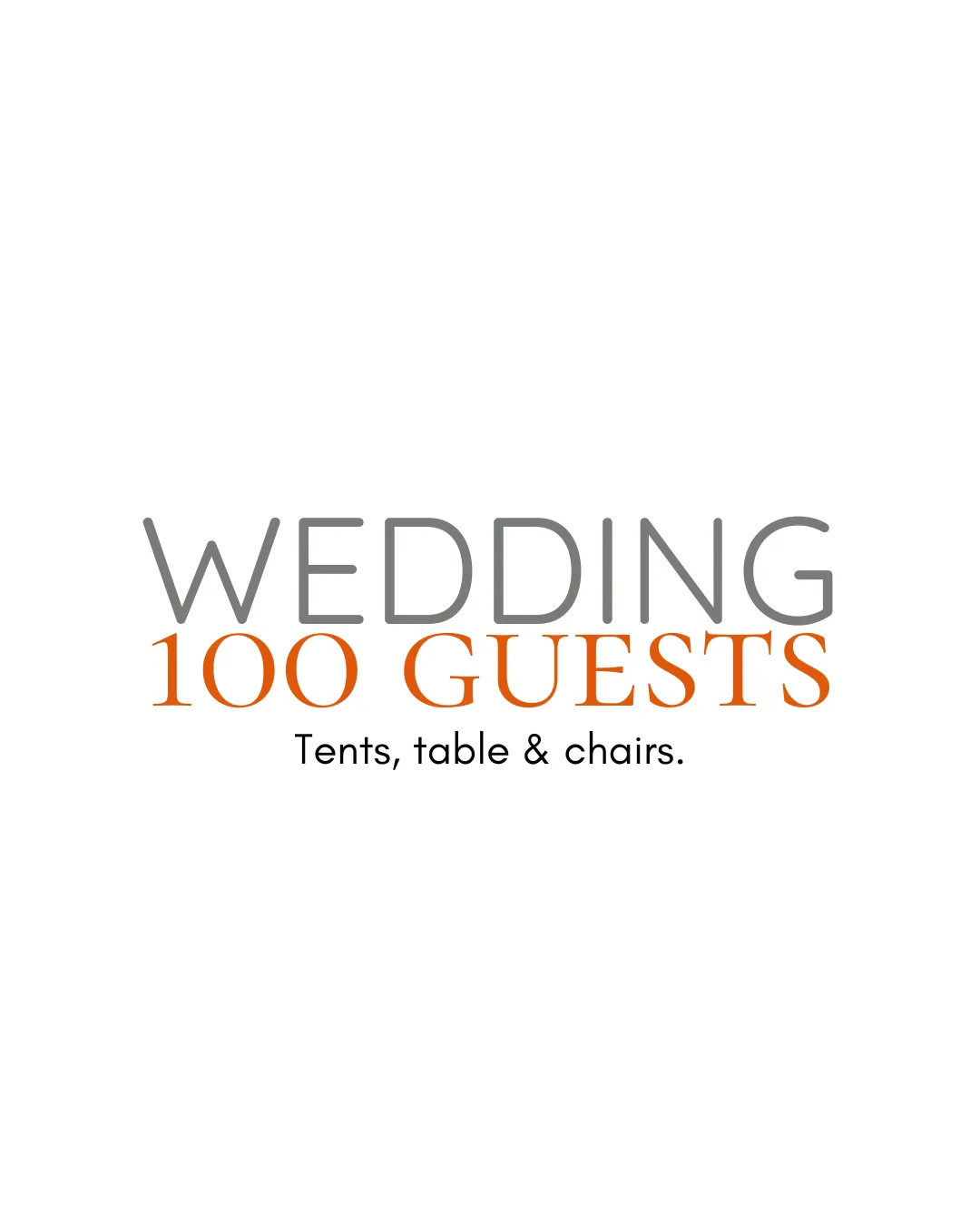 Wedding Rentals 100 Guests
