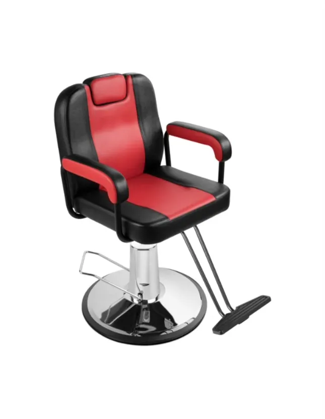 Salon/Barber Makeup Chair with Full Recline Back and Adjustable Head Rest
