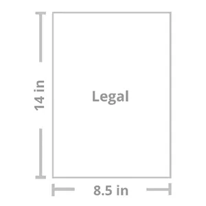 Legal Copy Printer Paper, 8.5" x 14"  - 500 Sheets