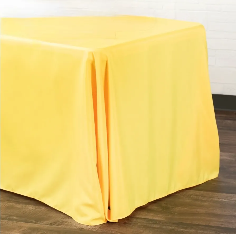 Dark Yellow Polyester Rectangular 90''x156''