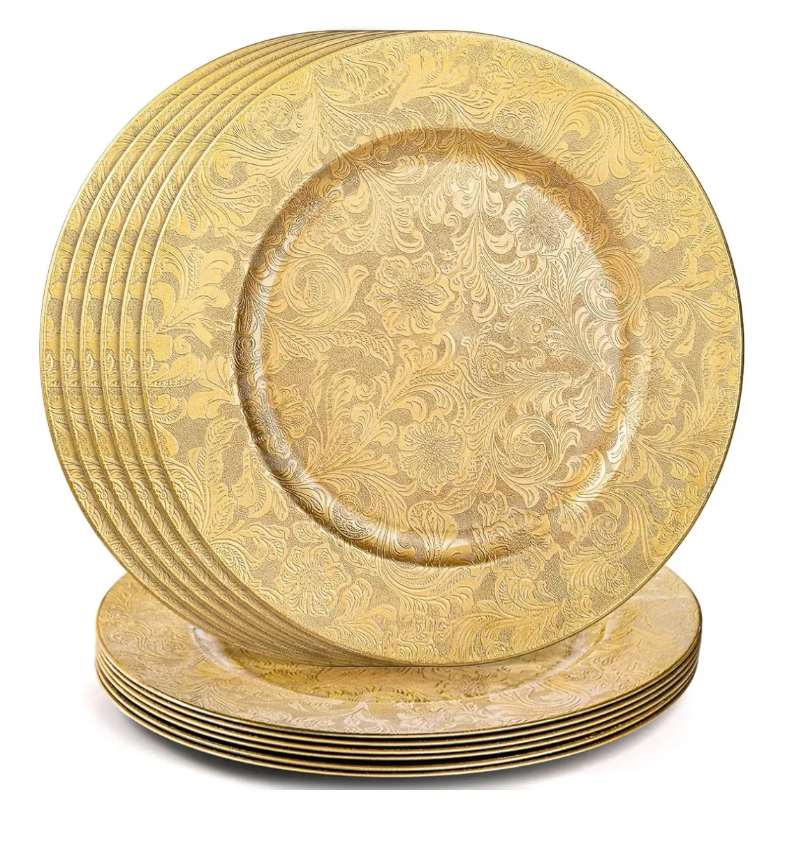 ENGRAVING GOLD CHARGER PLATE 13''