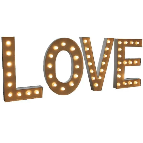 ''LOVE'' LETTER 6Ft WITH LIGHTS 