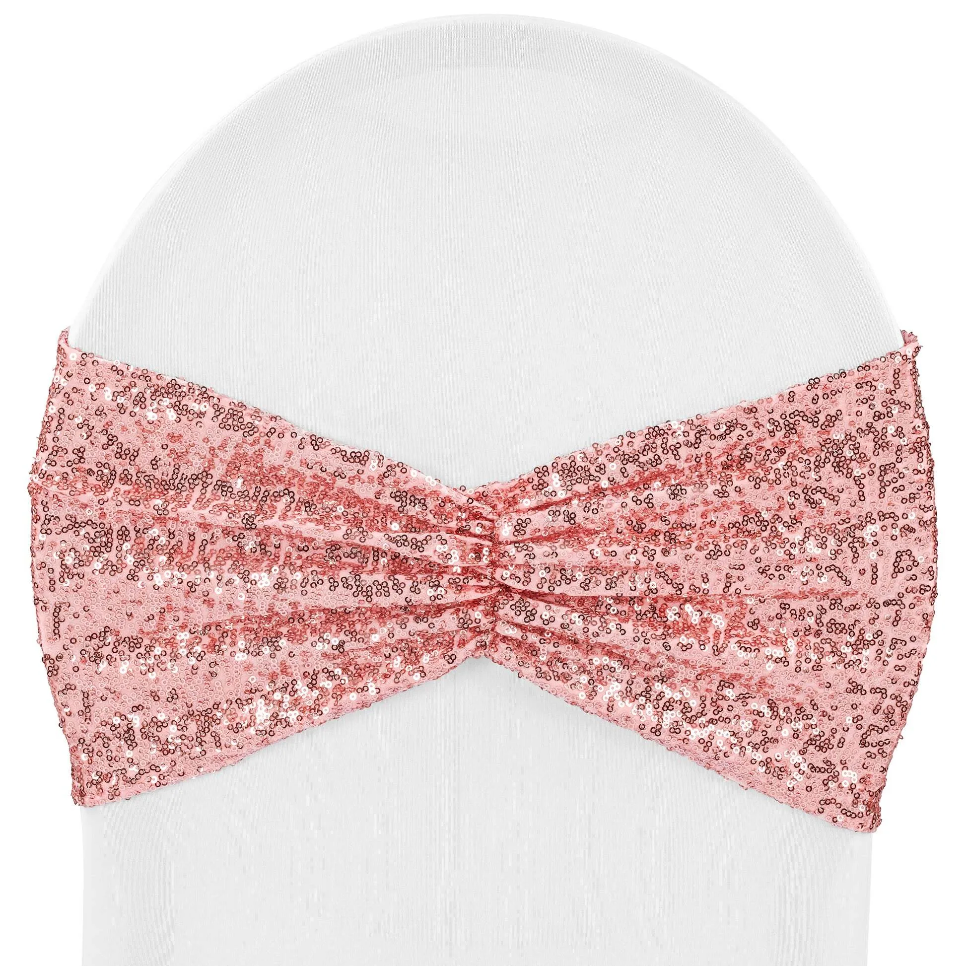 DUSTY ROSE  SPANDEX SEQUIN SASH