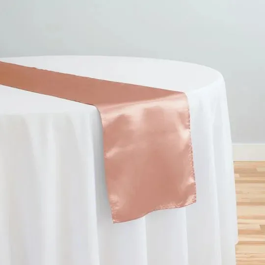 PEACH  SATIN  RUNNER  14''X108''