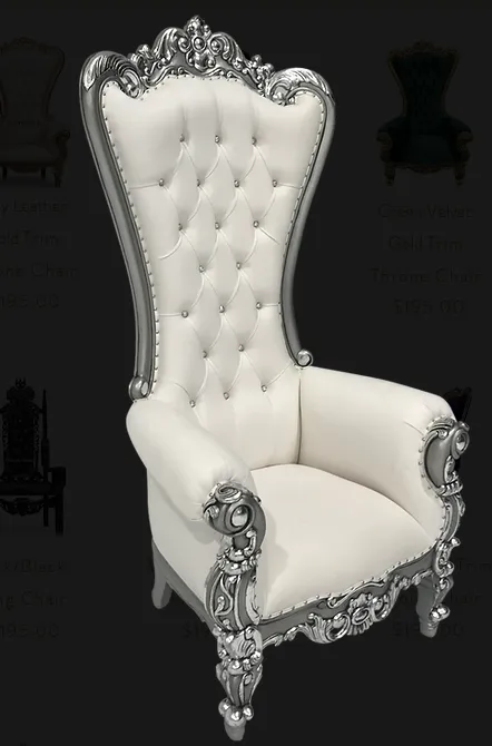 SILVER THRONE CHAIR