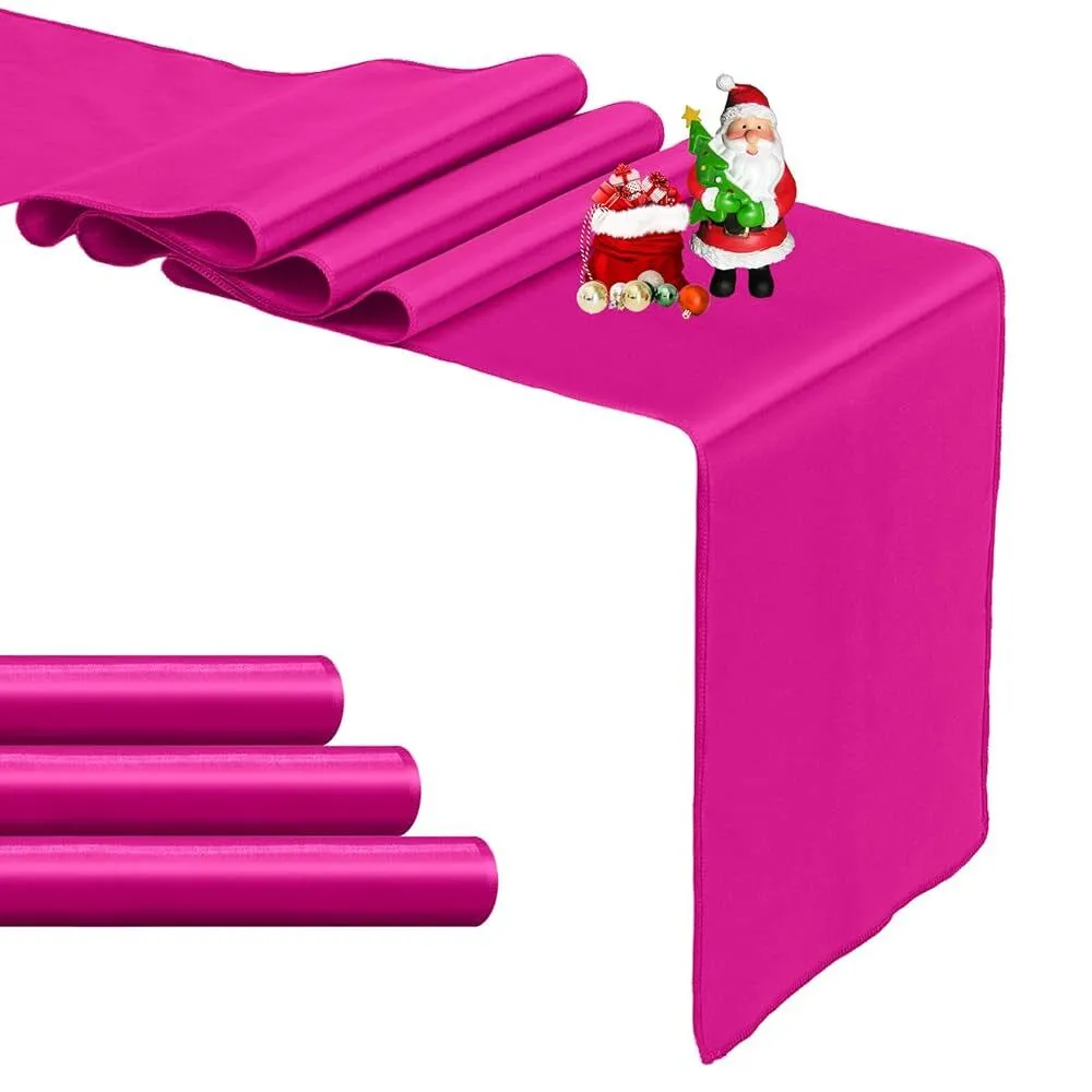 HOT PINK   SATIN  RUNNER  12''X108''