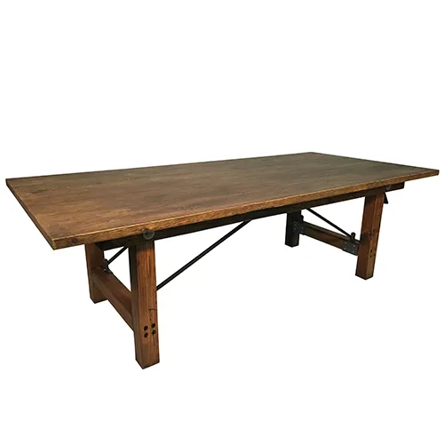 WOOD RUSTIC TABLE 8'x4'