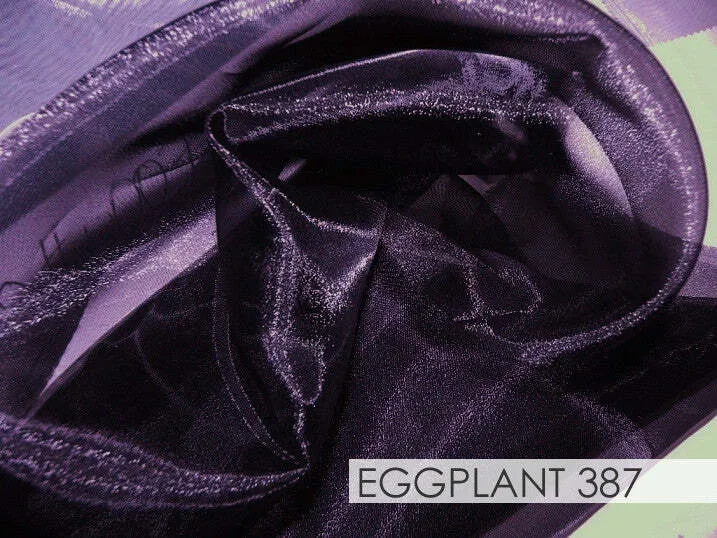EGGPLANT  ORGANZA  RUNNER 14''X108''