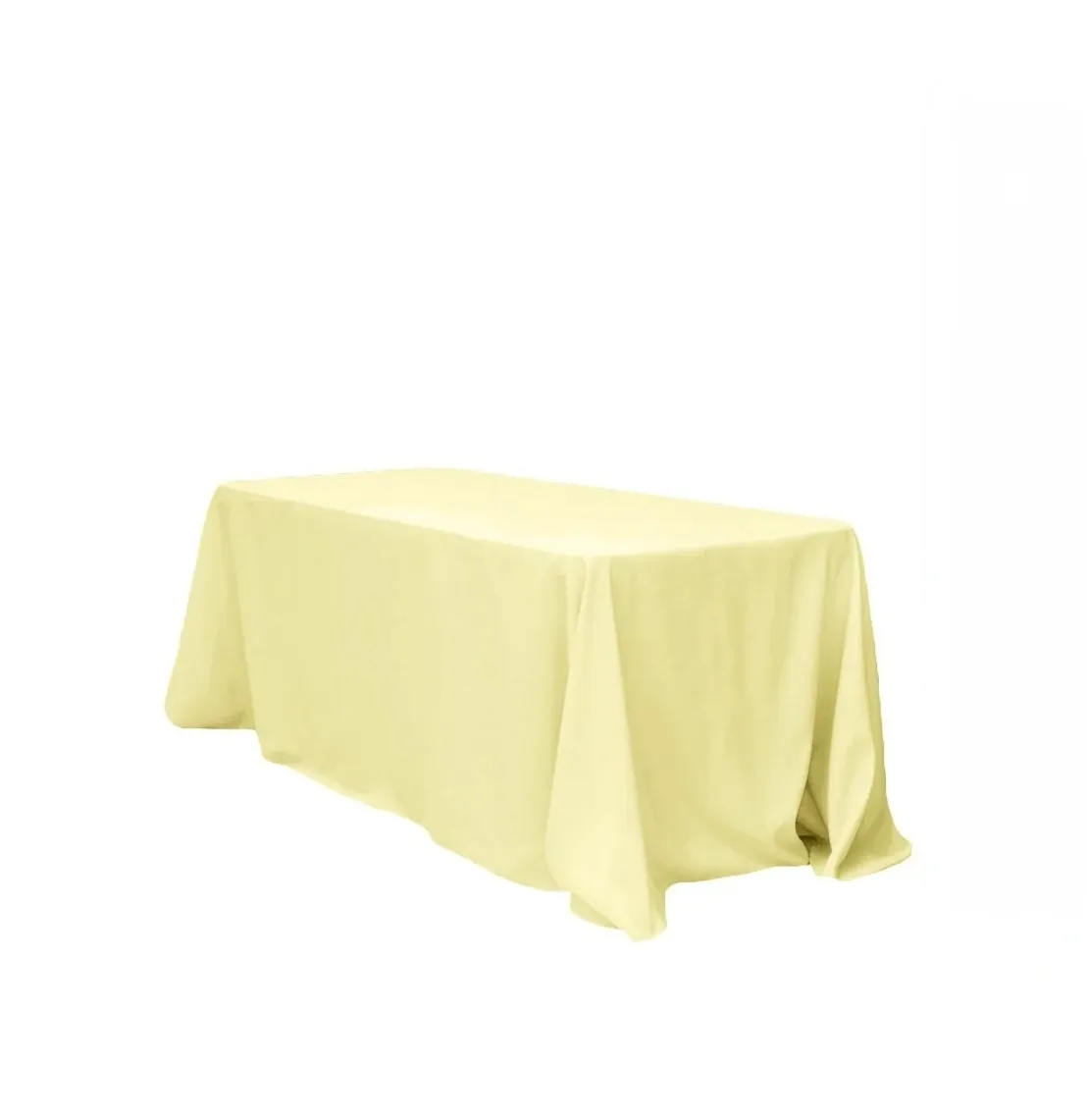 Light Yellow Polyester Rectangular 90''x156''