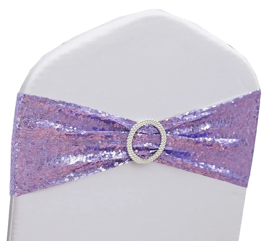 LILAC  SEQUIN  SPANDEX SASH