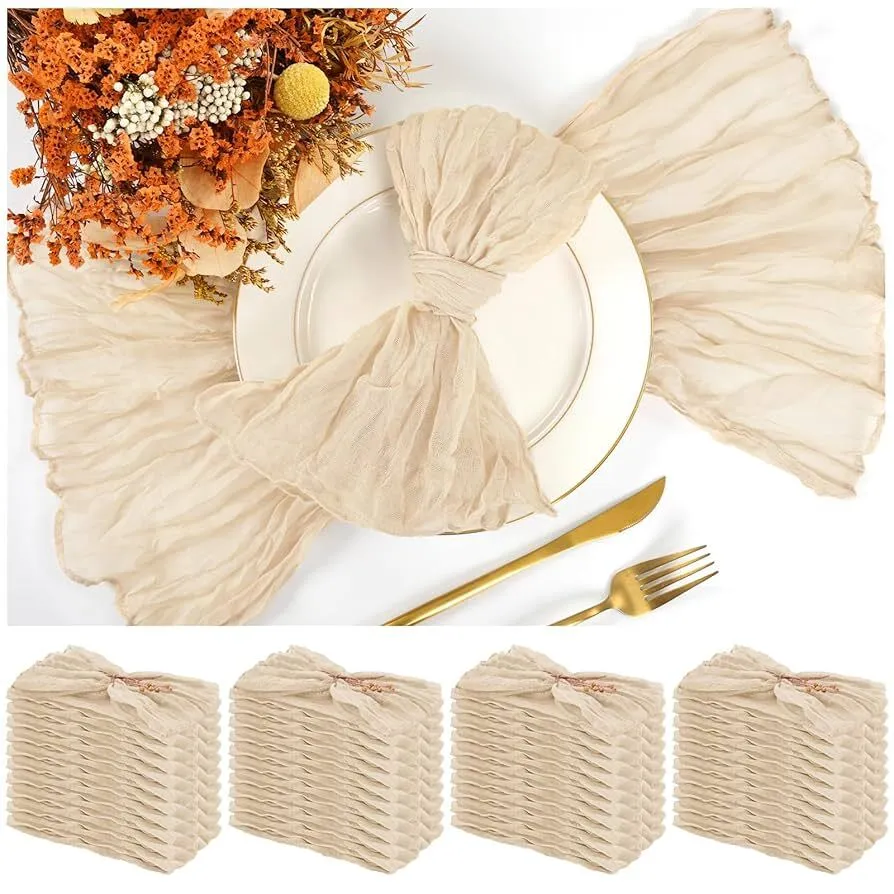 BEIGE  CHEESECLOTH 20X20 