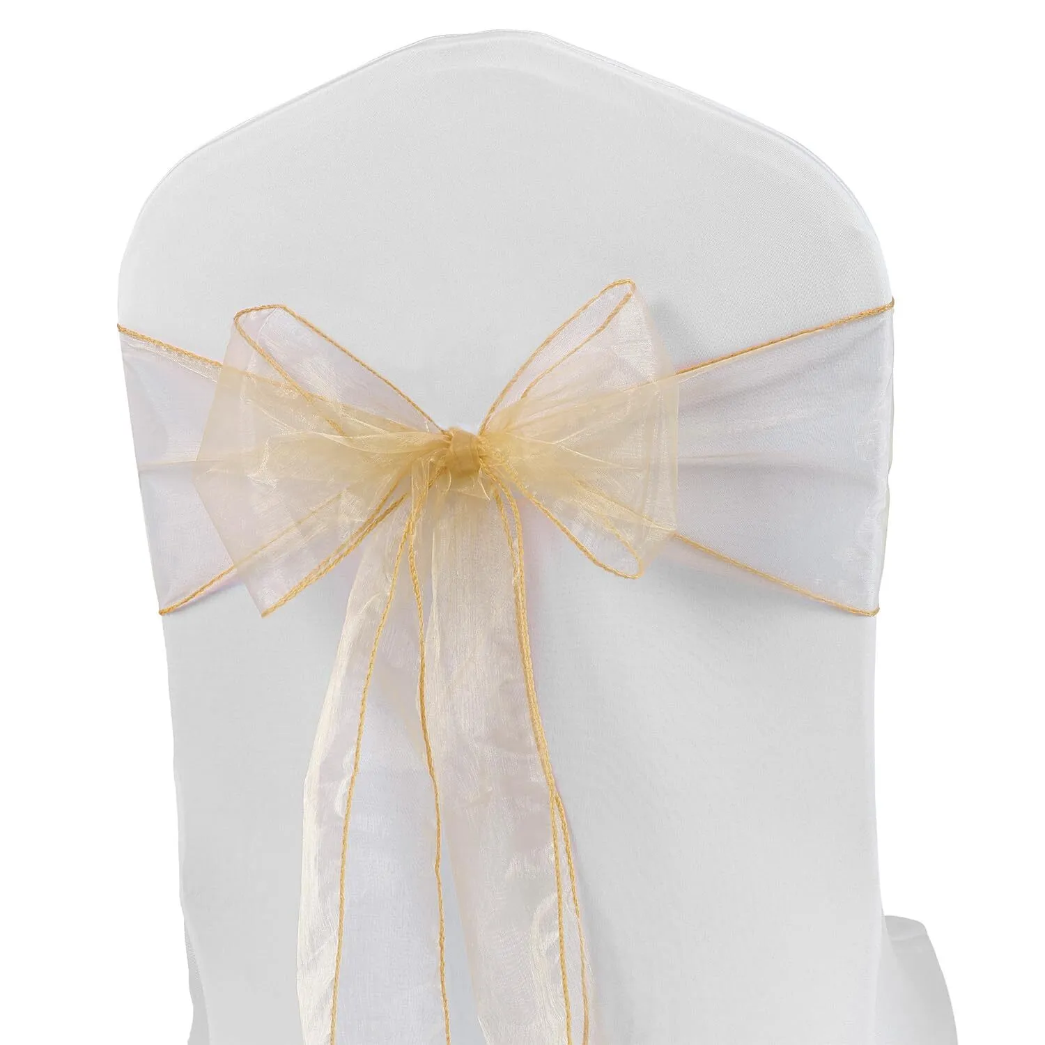 CHAMPAGNE  ORGANZA  SASH 8''X108''
