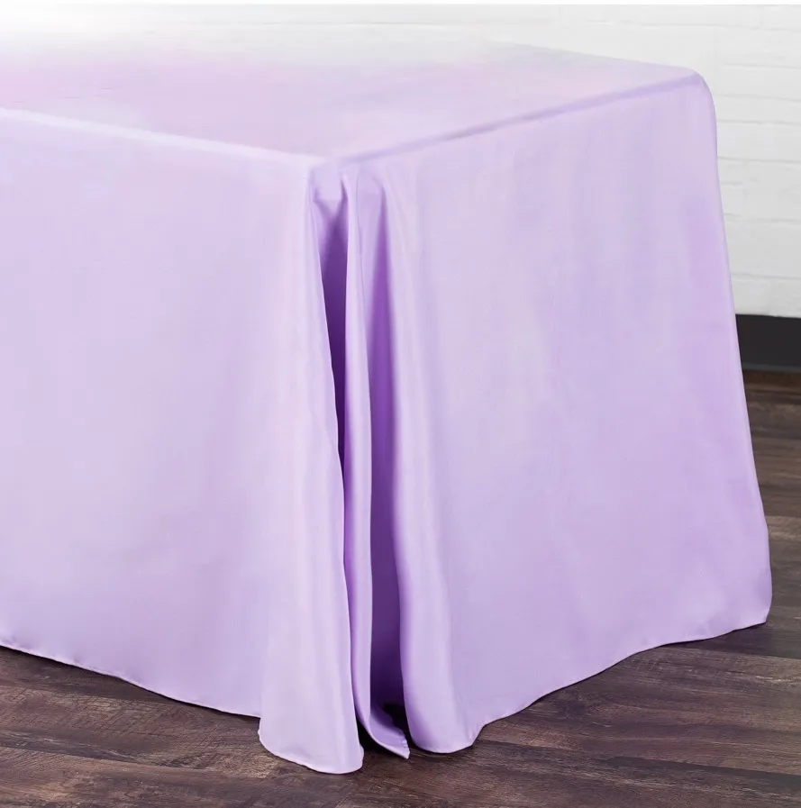 Lavander Polyester Rectangular Tablecloth 90''x156''