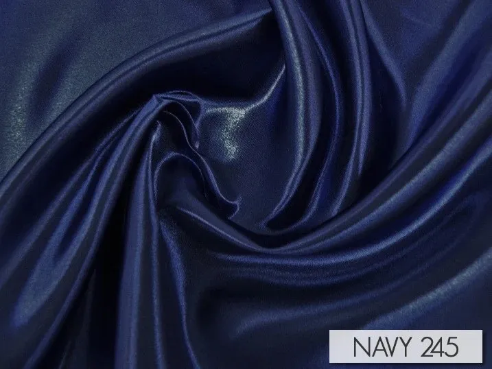 NAVY BLUE  BRIDAL SATIN   RUNNER  14''X108''