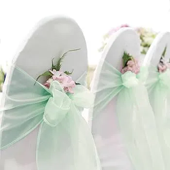 MINT GREEN  ORGANZA  SASH 8''X108''