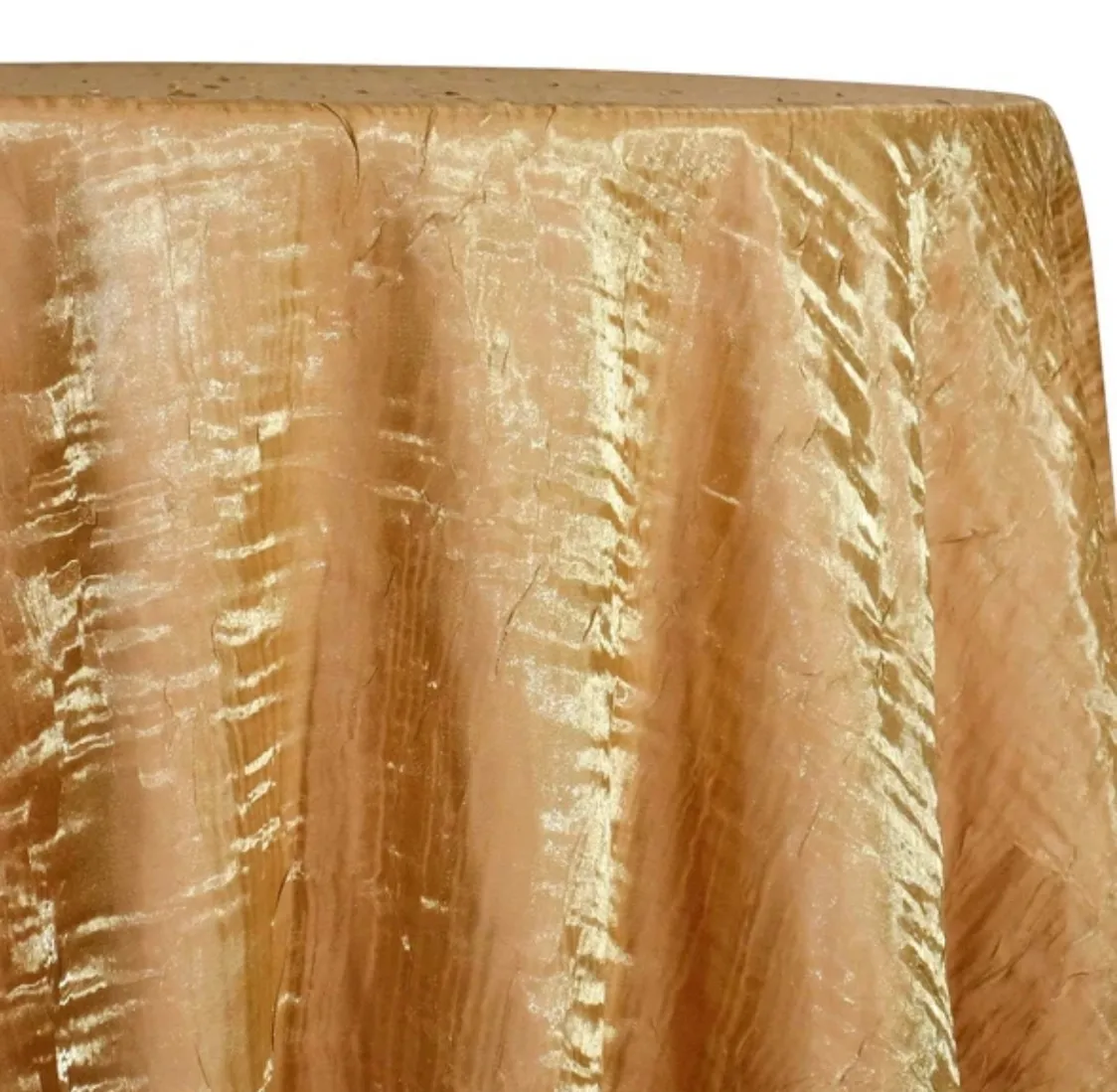 Gold Shimmer Galaxi Round Tablecloth 120''