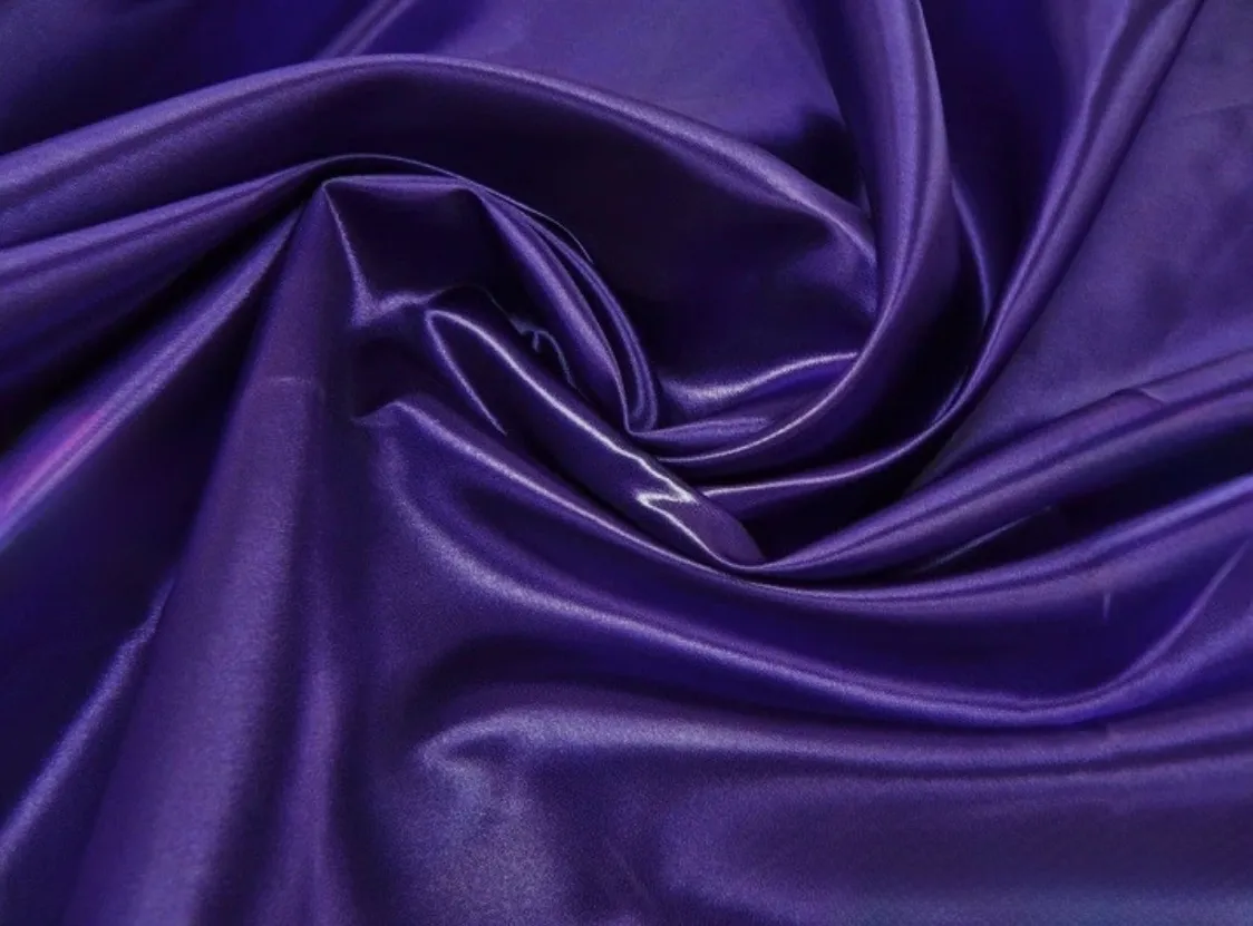 PURPLE  BRIDAL SATIN  72X72