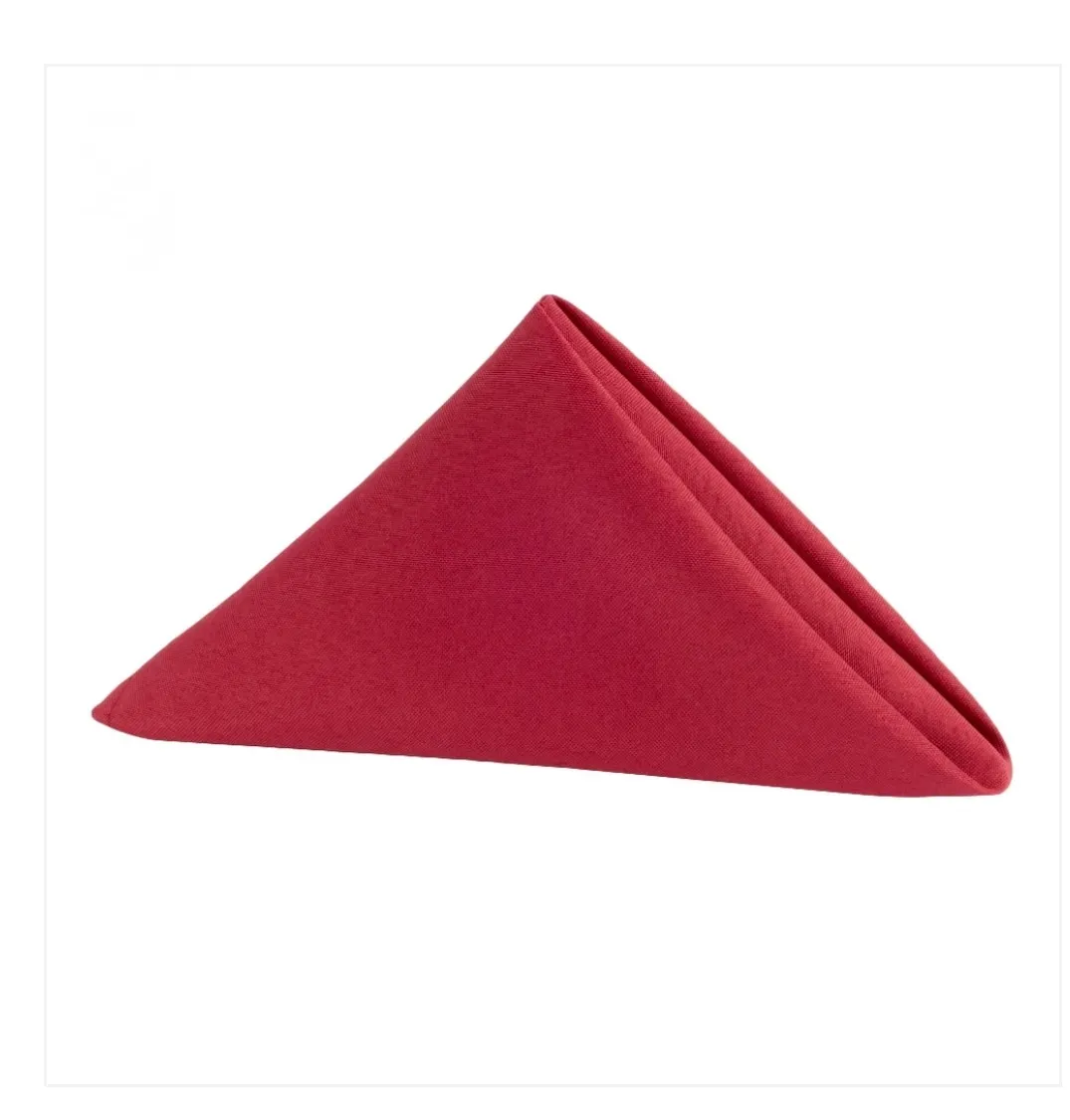 APPLE RED  LAMOUR SATIN  20X20 NAPKINS