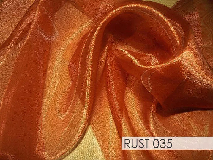 RUST  ORGANZA  SASH  8''X108''