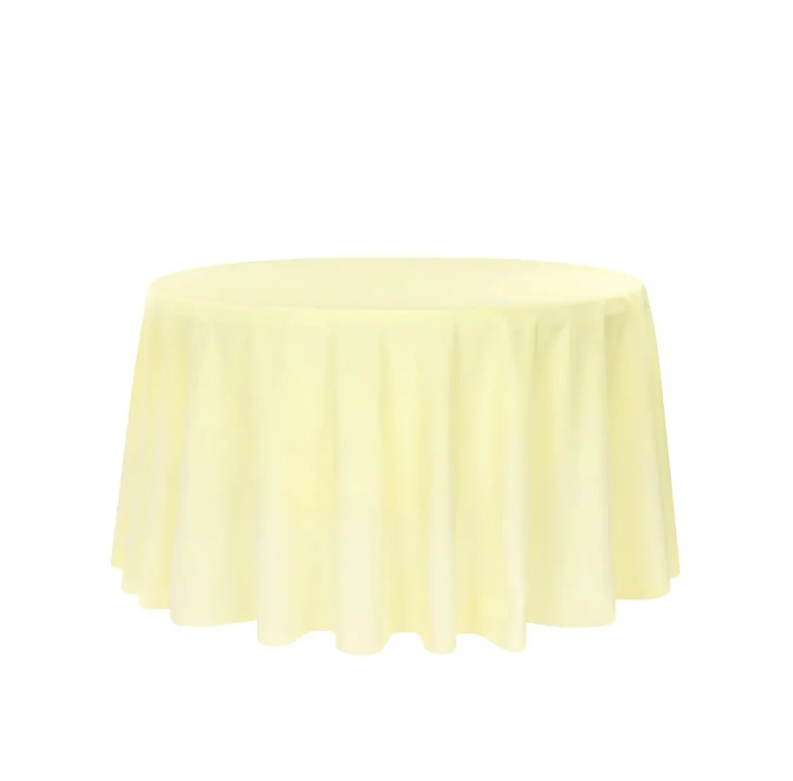 Light Yellow Polyester Round 120''