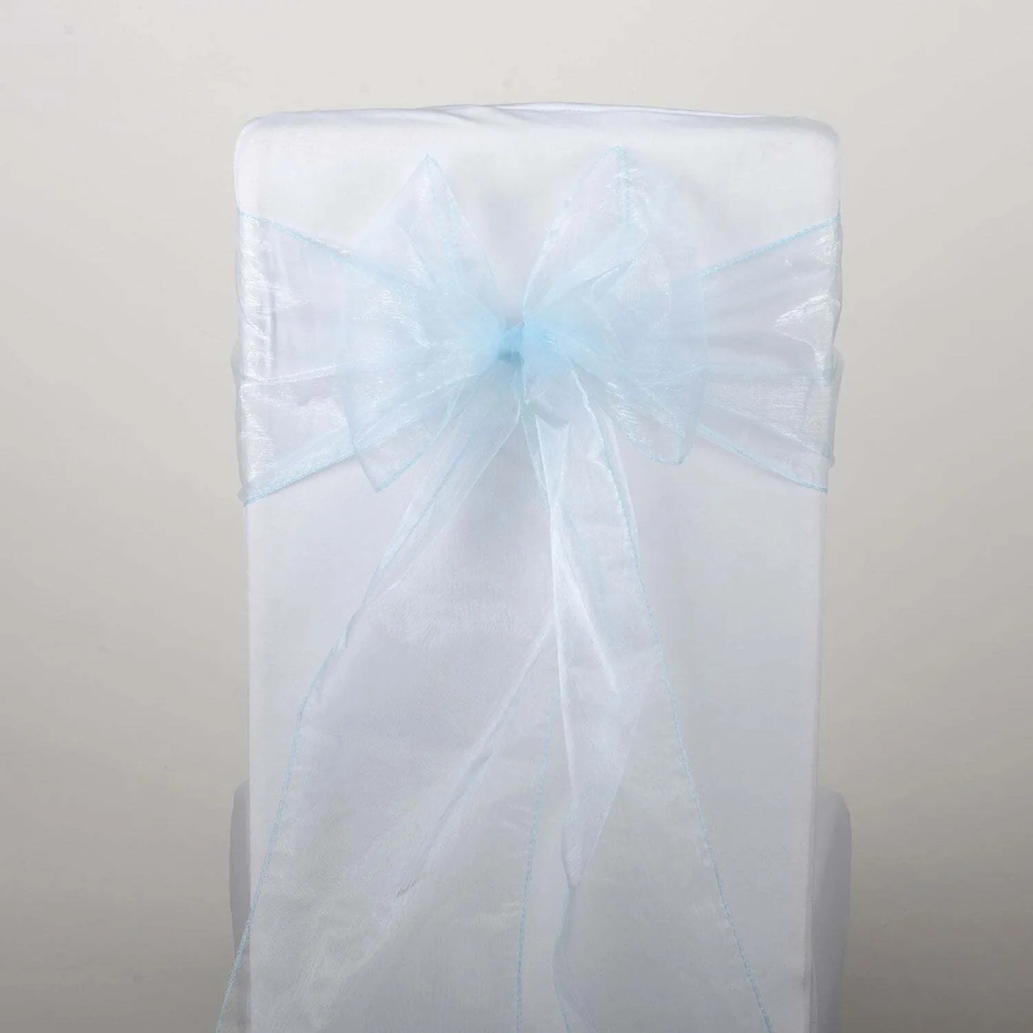 LIGHT BLUE  ORGANZA  SASH 8''X108''