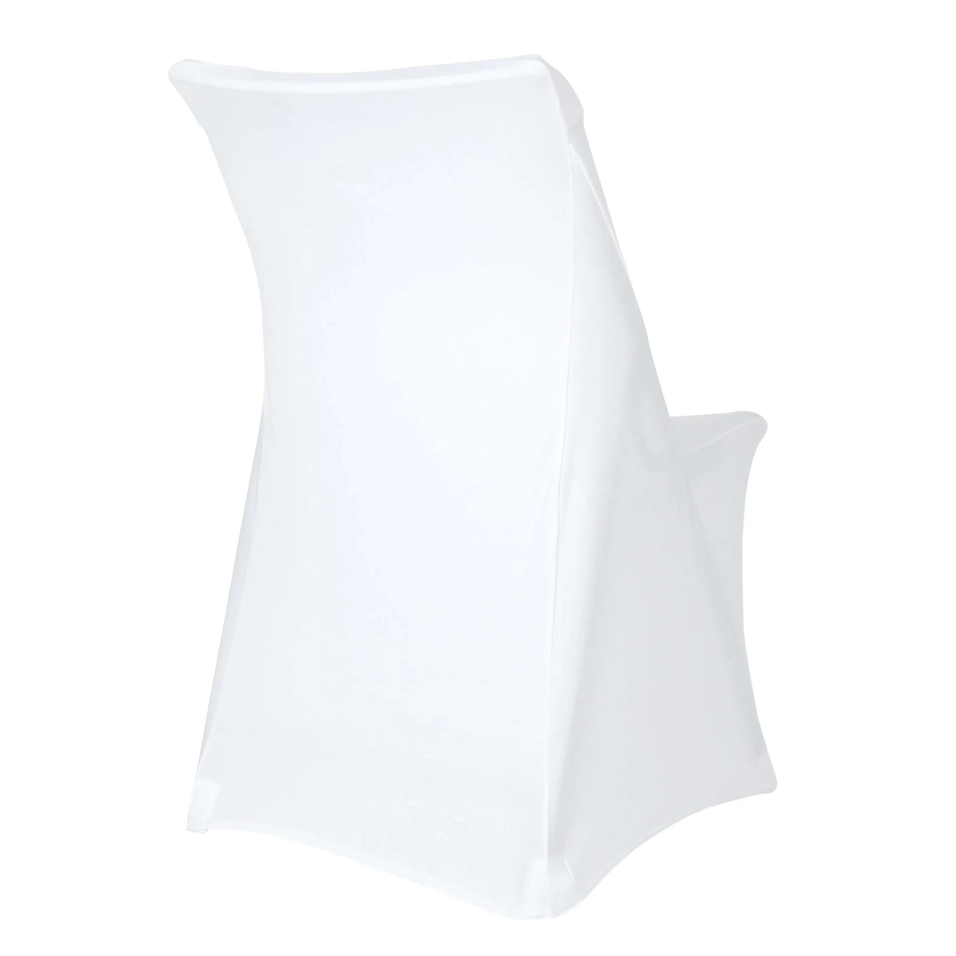 WHITE SPANDEX  FOLDING CHAIR COVER 