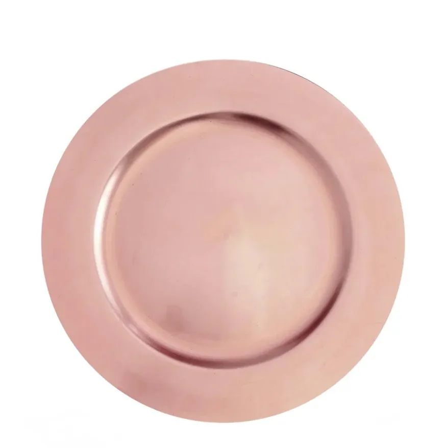 ROSE GOLD CHARGER PLATE 13''