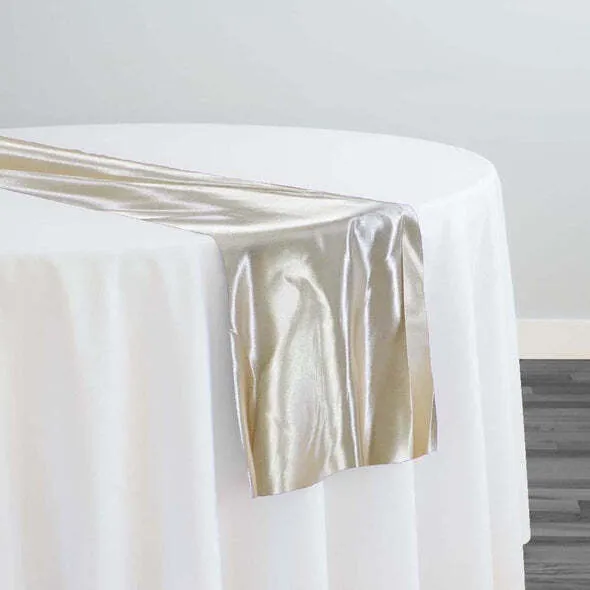 LIGHT CHAMPAGNE SATIN RUNNER 14''X108''