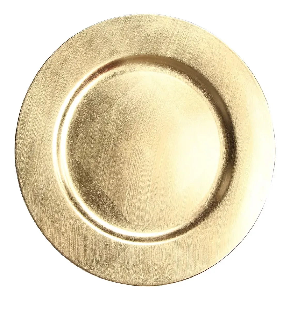 METALLIC GOLD CHARGER PLATE 13''