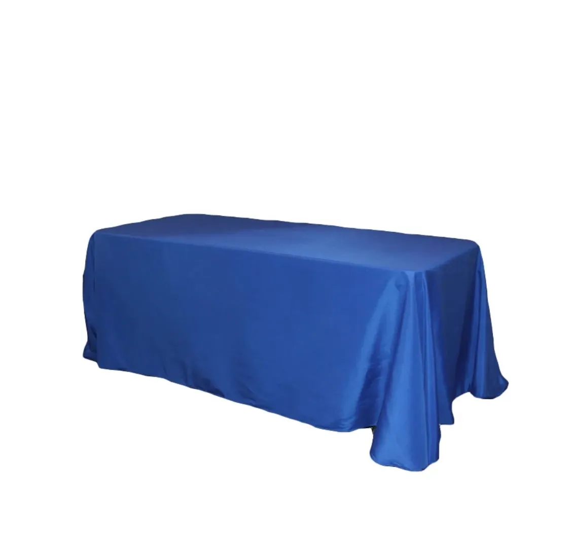 Royal Blue Polyester Rectangulare Tablecloth 90''x156''