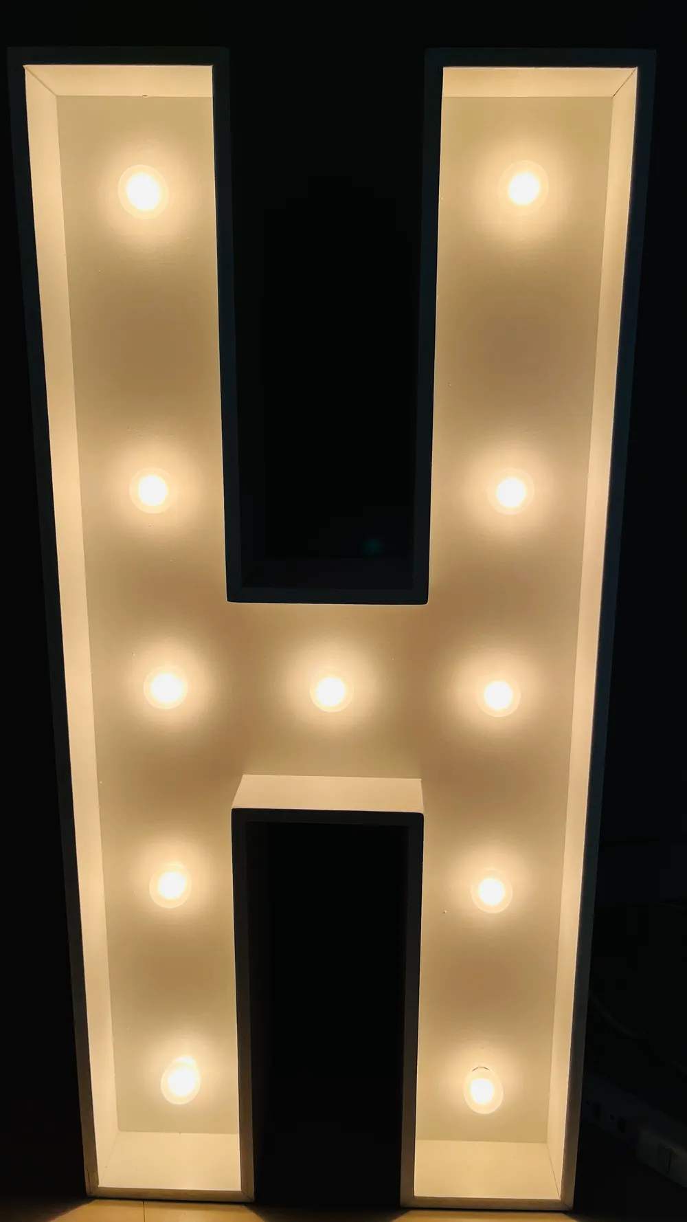 Rent Light-up Marquee Alphabet Party Decoration Letter H