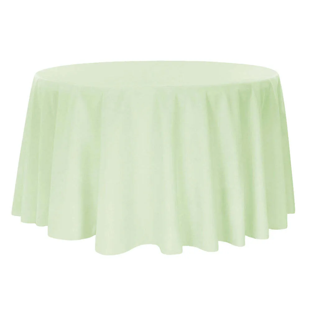 Sage  120" Round Tablecloths for Wedding/Banquet/Restaurant Polyester Fabric Table Cover