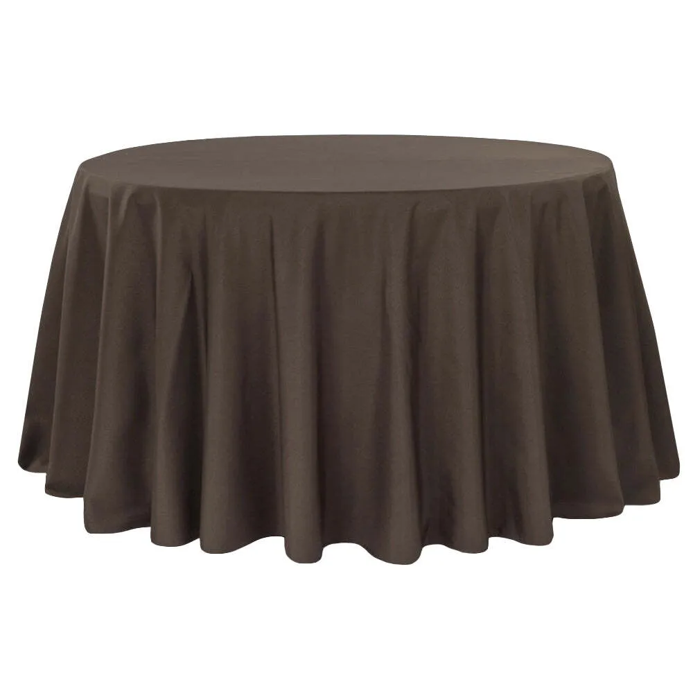 Chocolate Brown Round 120inc Tablecover