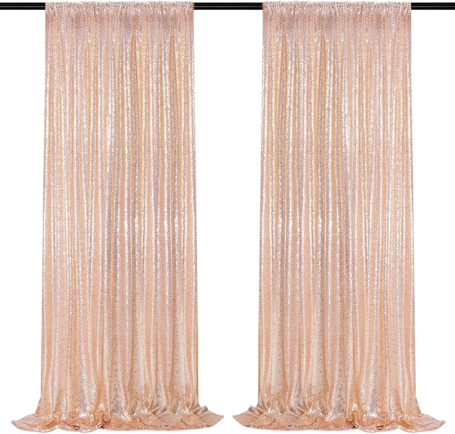 Shimmering Rose Gold 10x10 Heavy Duty Backdrop Frame Rental | Wedding & Event Decor Atlanta