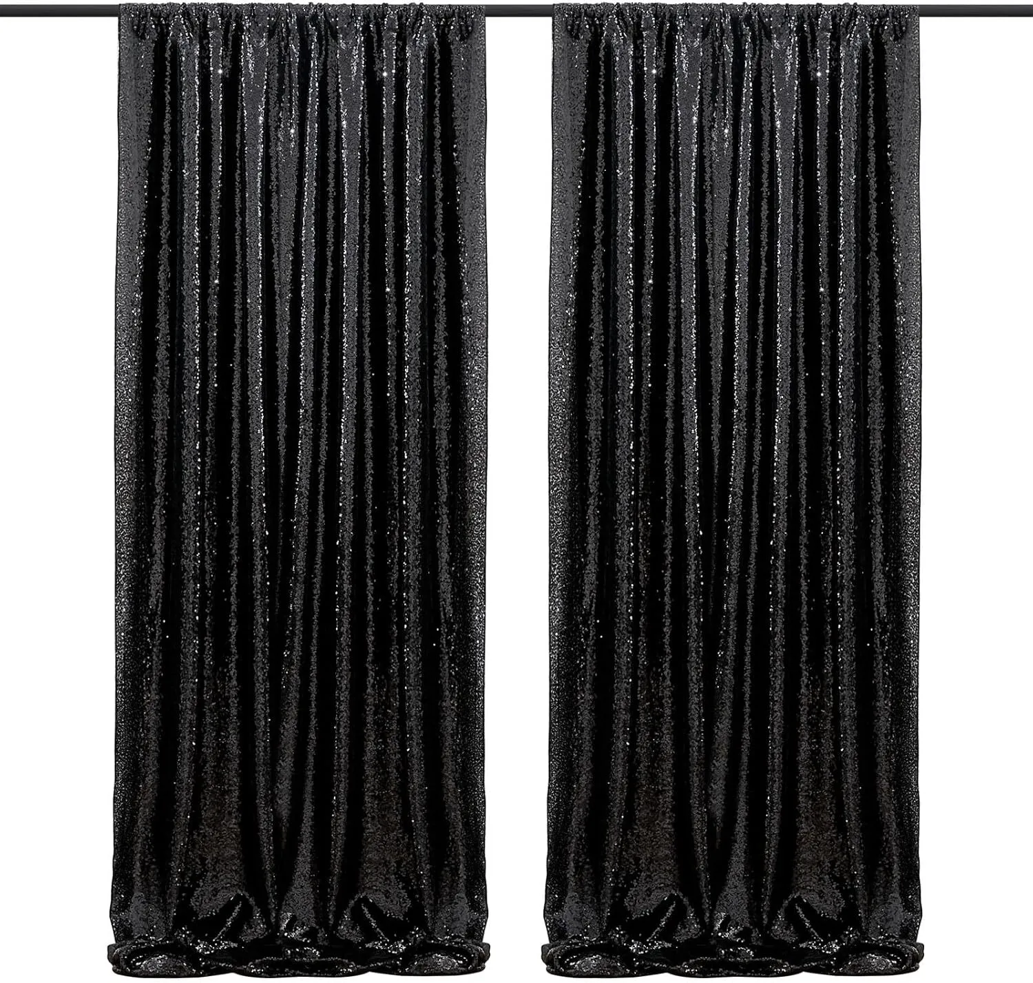  Shimmering Black 10x10 Heavy Duty Backdrop Frame Rental | Wedding & Event Decor Atlanta