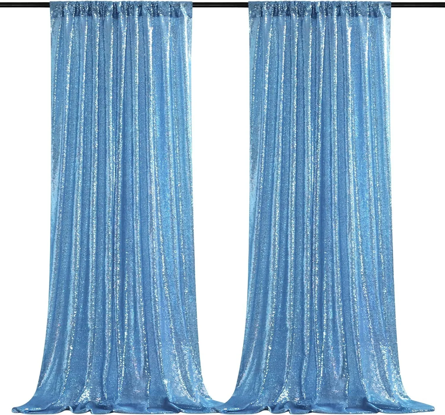  Shimmering Blue Gold 10x10 Heavy Duty Backdrop Frame Rental | Wedding & Event Decor Atlanta