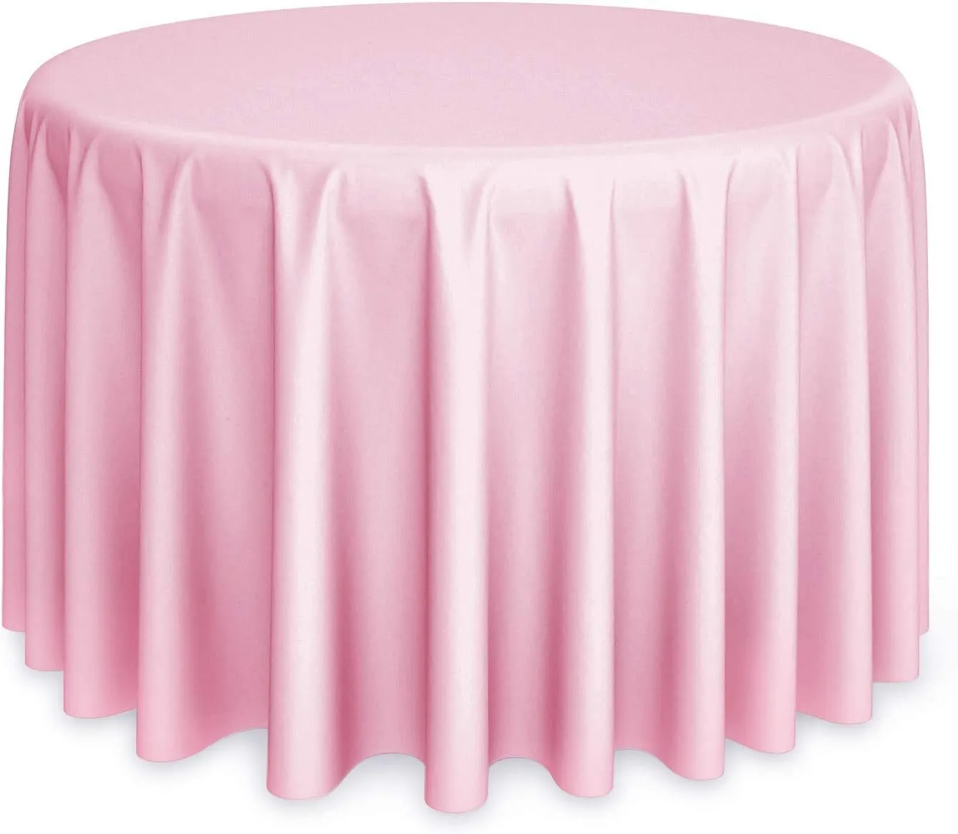 Light Pink  Round 120inch Table Cover 
