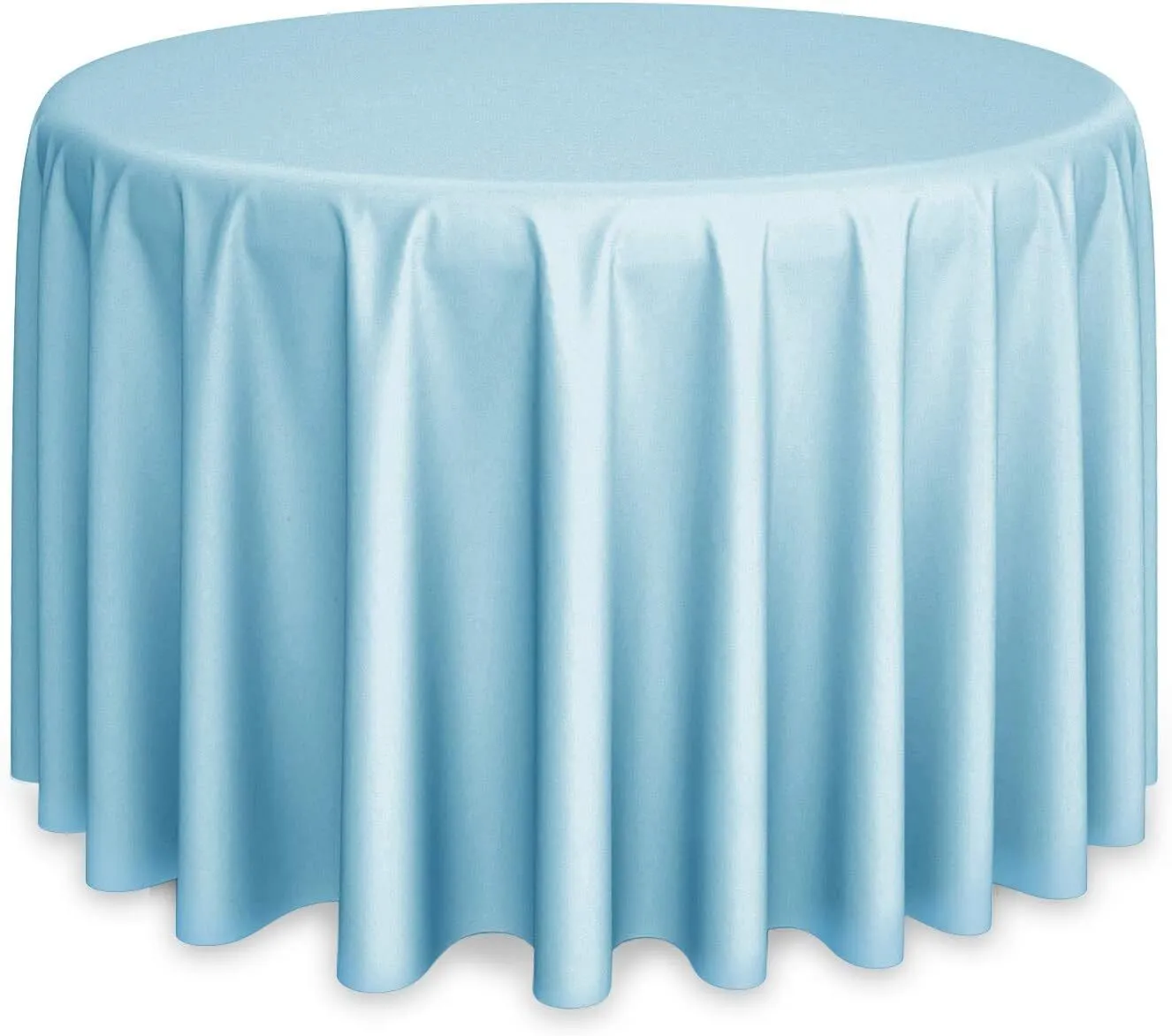 Light Blue  Round 120inch Table Cover