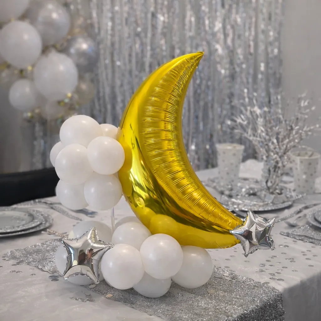 18inch Large Moon Balloon Centerpiece 