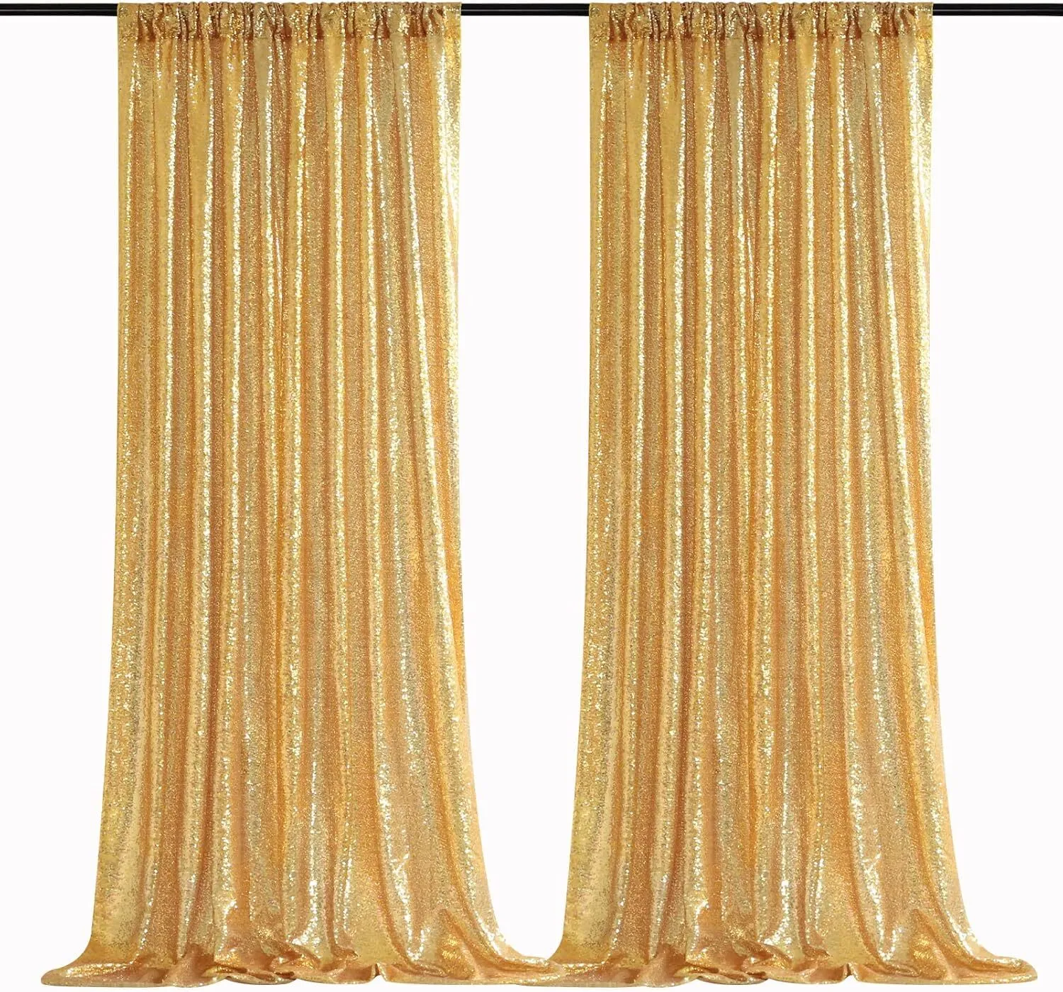  Shimmering Gold 10x10 Heavy Duty Backdrop Frame Rental | Wedding & Event Decor Atlanta
