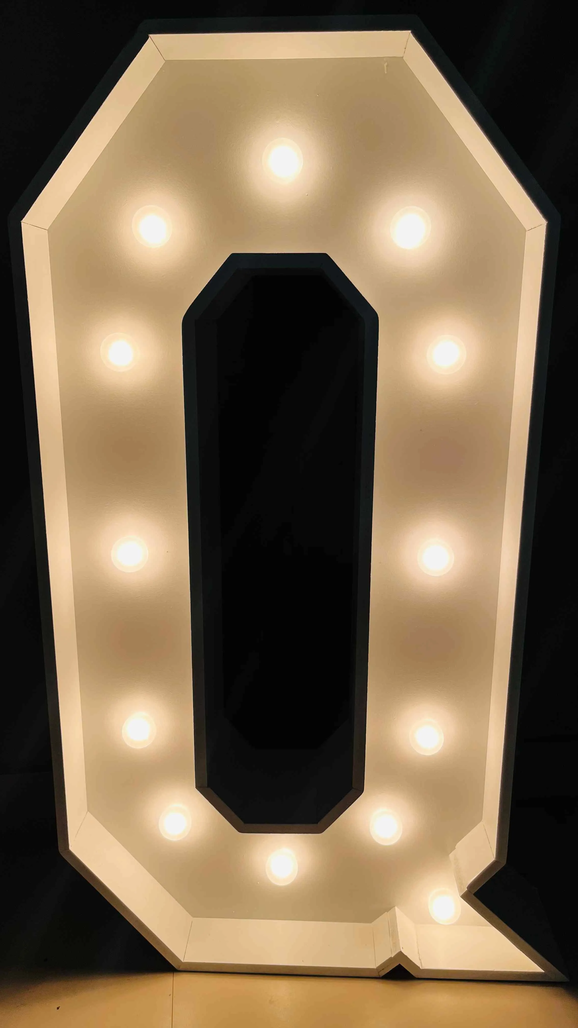 Rental Light-up Marquee Alphabet Party Decoration Letter Q