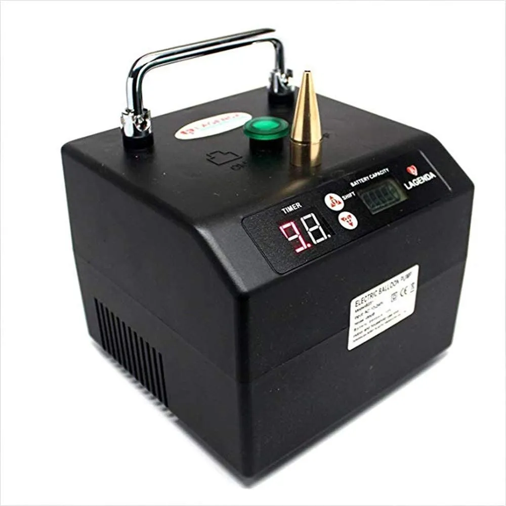 Portable Electric Balloon Inflator Electric Bolloon Blower Pump with Timer Battery for Party Events Decoration