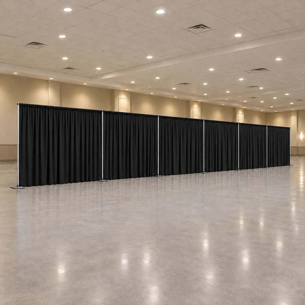 Commercial Pipe and Drape Rental & Setup – Per 10 Linear Feet| Atlanta & Marietta