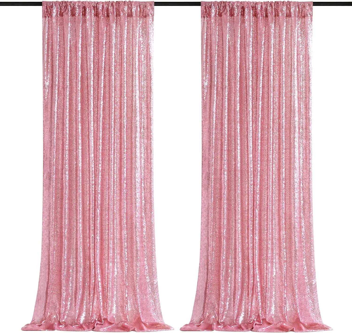 Shimmering Light Pink  10x10 Heavy Duty Backdrop Frame Rental | Wedding & Event Decor Atlanta