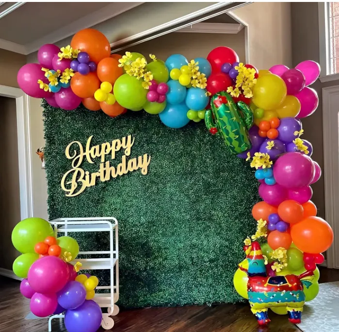 Premade Ready to Hang Grab and Go Balloon Garland Only - Fiesta 
