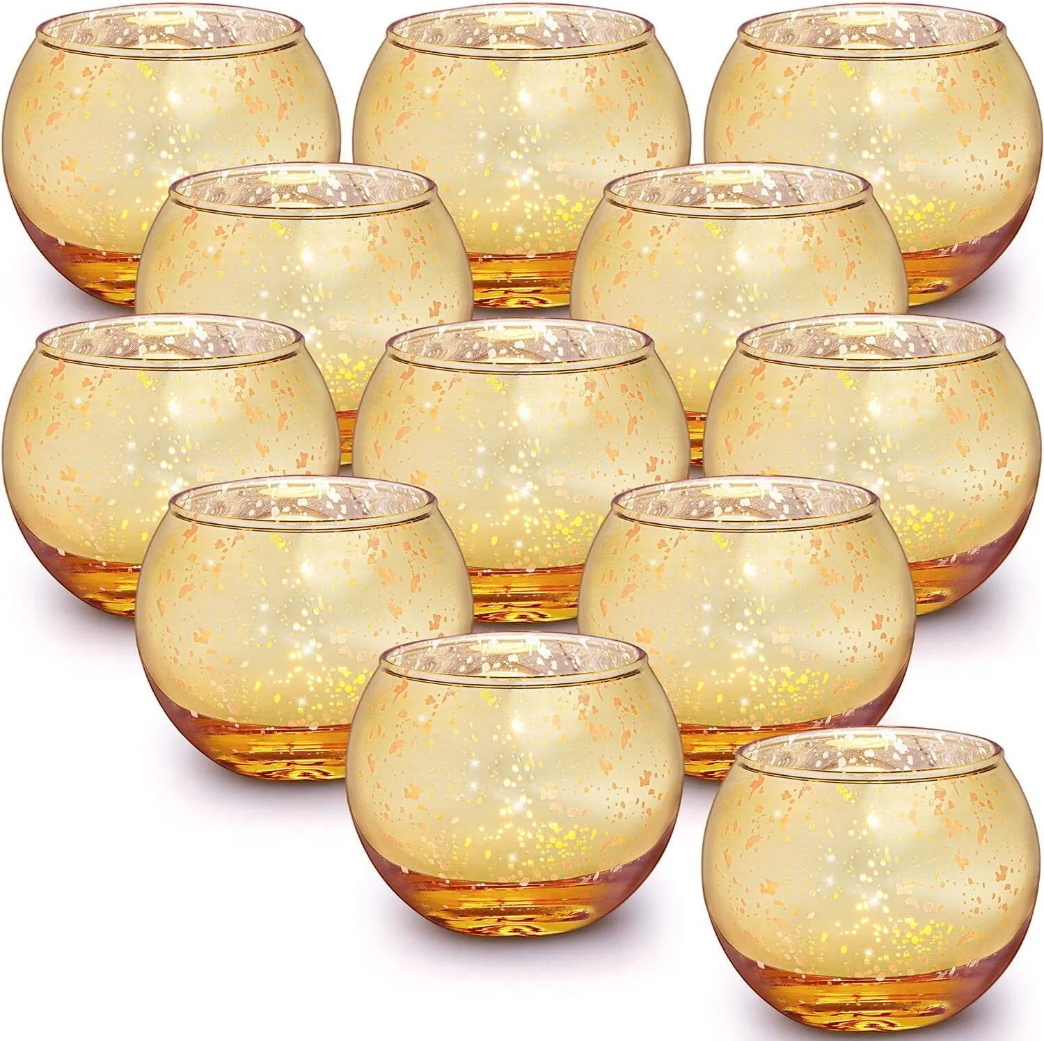 Party Rental Set of 12 Gold Tealight Decorative Candle Holder Weddings/Parties Table  