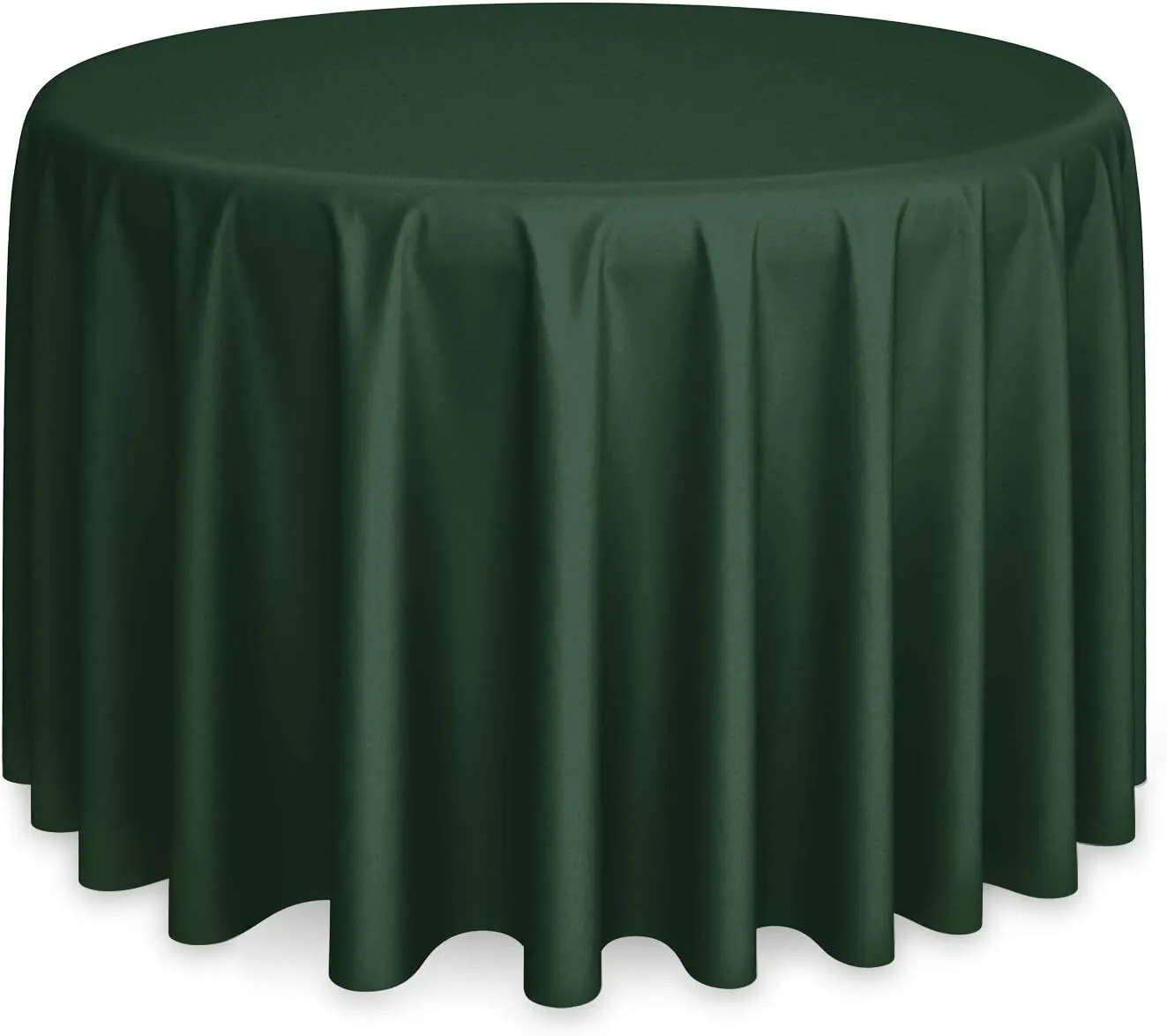 Dark Green  Round 120inch Table Cover 